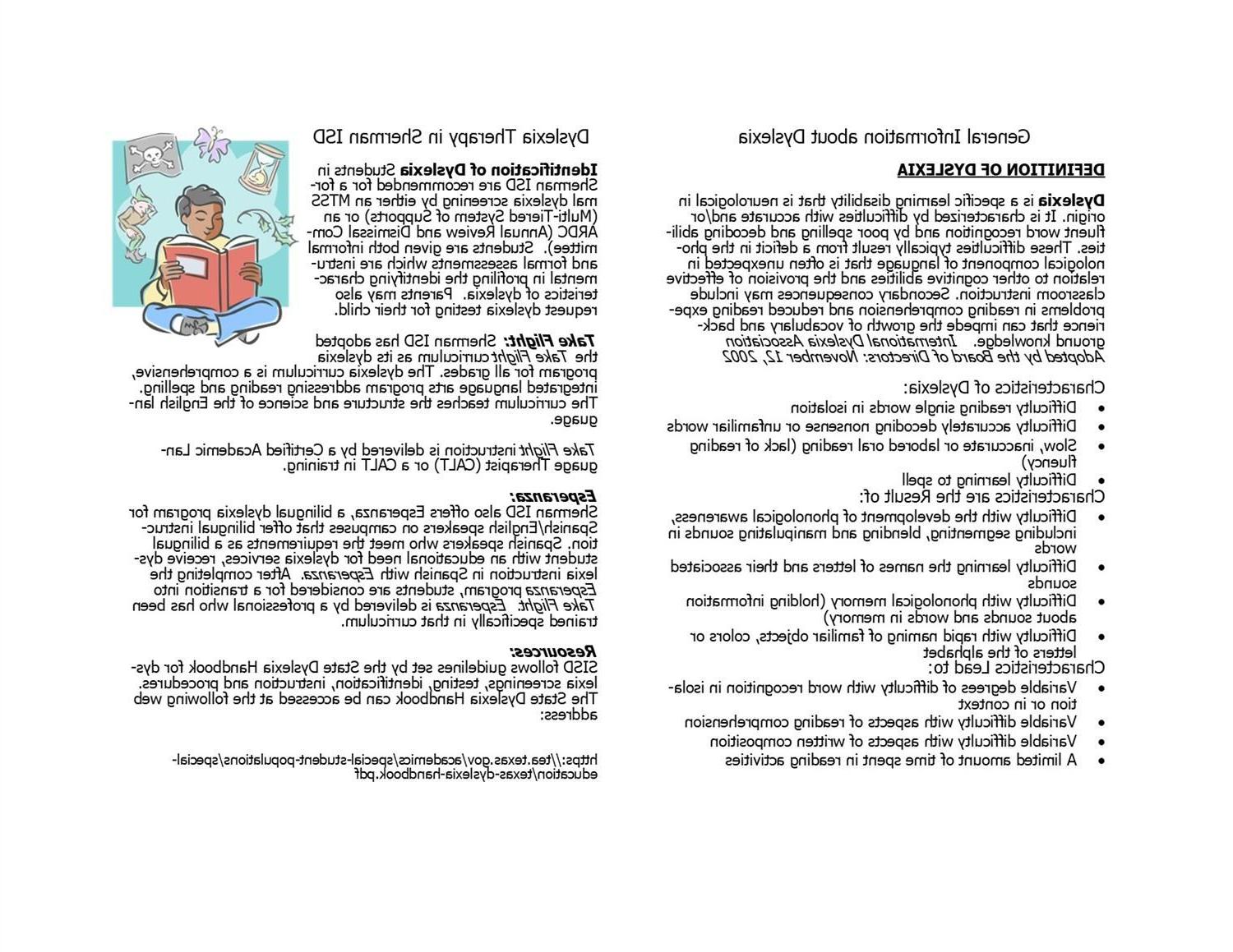 Dyslexia Brochure